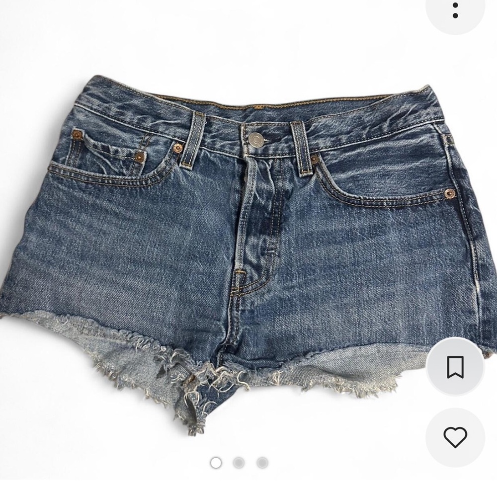 Levi's Women's Distressed Blue Jean Shorts